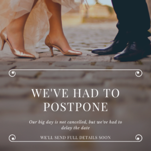 Postponed for now wedding e-card download